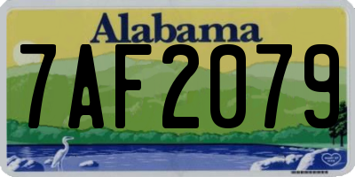 AL license plate 7AF2079