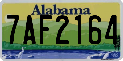 AL license plate 7AF2164