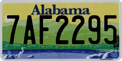 AL license plate 7AF2295