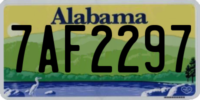 AL license plate 7AF2297
