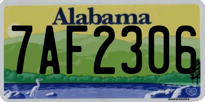 AL license plate 7AF2306