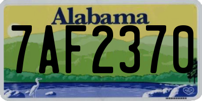AL license plate 7AF2370
