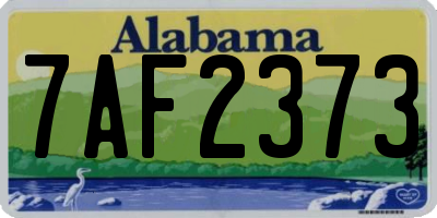 AL license plate 7AF2373
