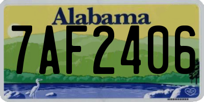 AL license plate 7AF2406