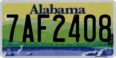 AL license plate 7AF2408