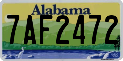 AL license plate 7AF2472