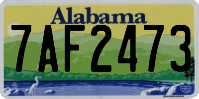 AL license plate 7AF2473