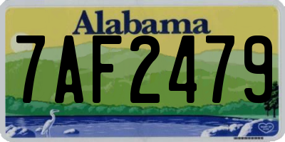 AL license plate 7AF2479