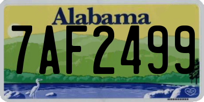 AL license plate 7AF2499