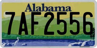 AL license plate 7AF2556