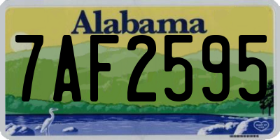 AL license plate 7AF2595