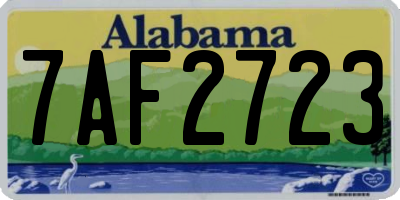 AL license plate 7AF2723