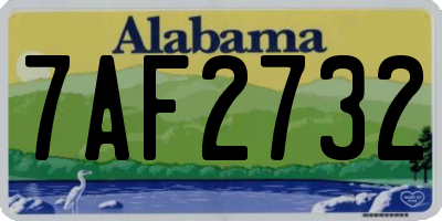 AL license plate 7AF2732