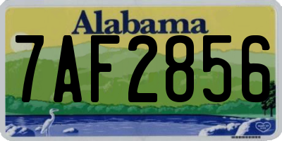 AL license plate 7AF2856