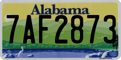 AL license plate 7AF2873