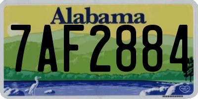 AL license plate 7AF2884