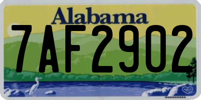 AL license plate 7AF2902