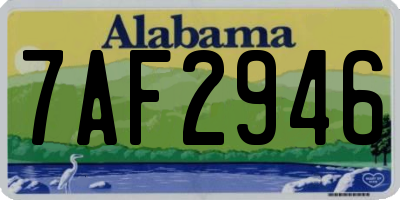 AL license plate 7AF2946