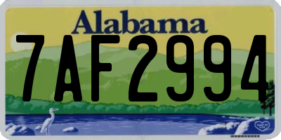 AL license plate 7AF2994