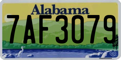 AL license plate 7AF3079