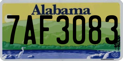AL license plate 7AF3083
