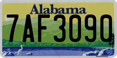 AL license plate 7AF3090
