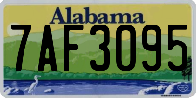 AL license plate 7AF3095