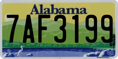 AL license plate 7AF3199