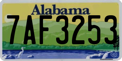AL license plate 7AF3253