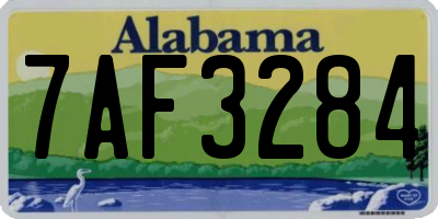 AL license plate 7AF3284