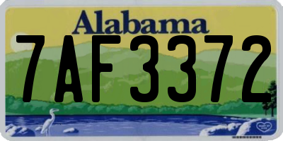 AL license plate 7AF3372