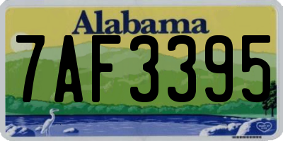 AL license plate 7AF3395