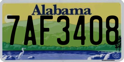 AL license plate 7AF3408