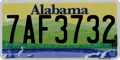 AL license plate 7AF3732