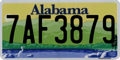 AL license plate 7AF3879