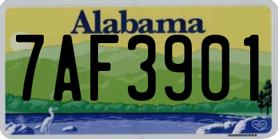 AL license plate 7AF3901