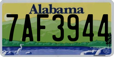 AL license plate 7AF3944