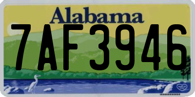 AL license plate 7AF3946