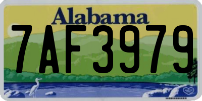 AL license plate 7AF3979