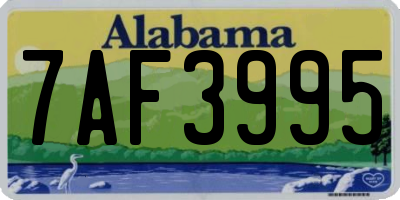 AL license plate 7AF3995
