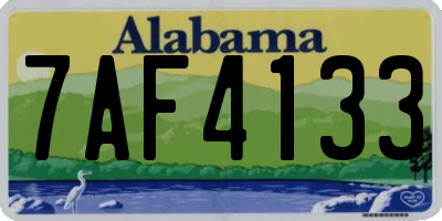 AL license plate 7AF4133