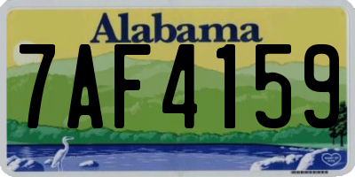 AL license plate 7AF4159