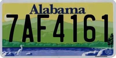 AL license plate 7AF4161