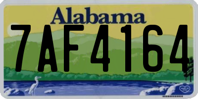 AL license plate 7AF4164