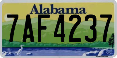AL license plate 7AF4237
