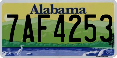 AL license plate 7AF4253