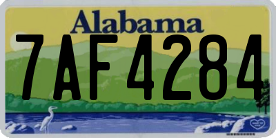 AL license plate 7AF4284