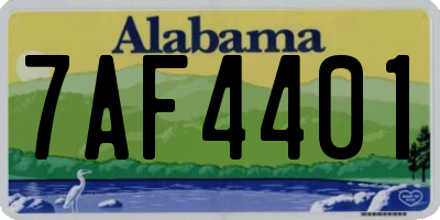 AL license plate 7AF4401