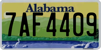 AL license plate 7AF4409
