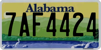 AL license plate 7AF4424